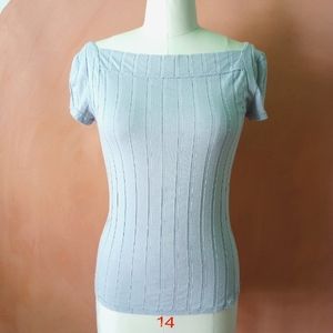 Free People -We The Free- Square Neck Tailored Top L 12 14